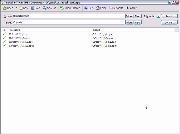 Batch PPTX and PPSX Converter