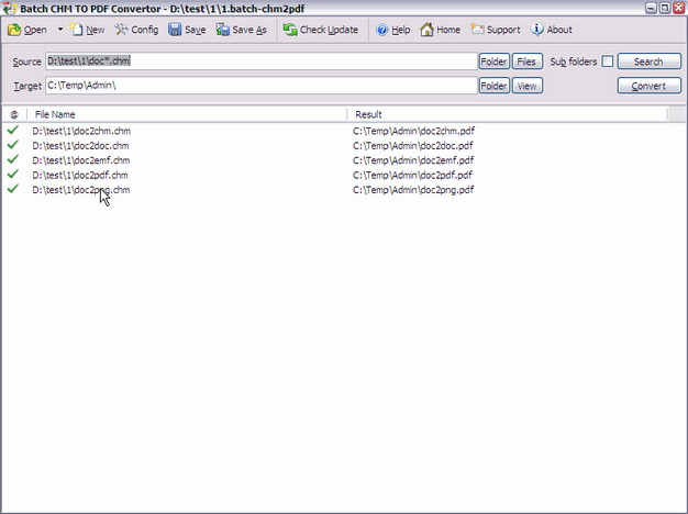 Batch CHM to PDF Converter