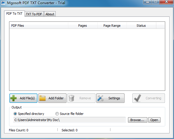 Mgosoft PDF Text Converter