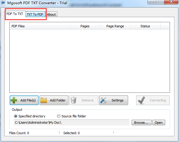 Mgosoft PDF Text Converter