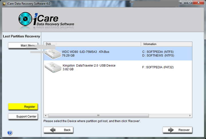 iCare Data Recovery Standard