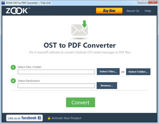 ZOOK OST to PDF Converter