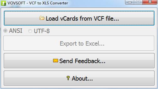 VCF to XLS Converter