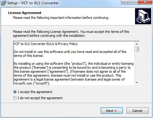 VCF to XLS Converter