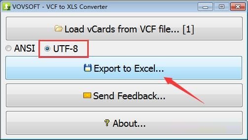 VCF to XLS Converter