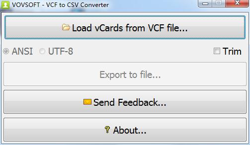 VCF to CSV Converter