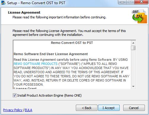 Remo Convert OST to PST