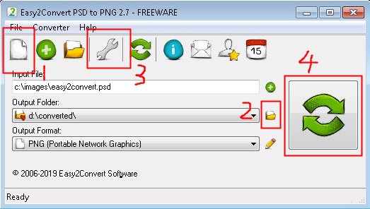 Easy2Convert PSD to PNG