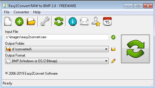 Easy2Convert RAW to BMP