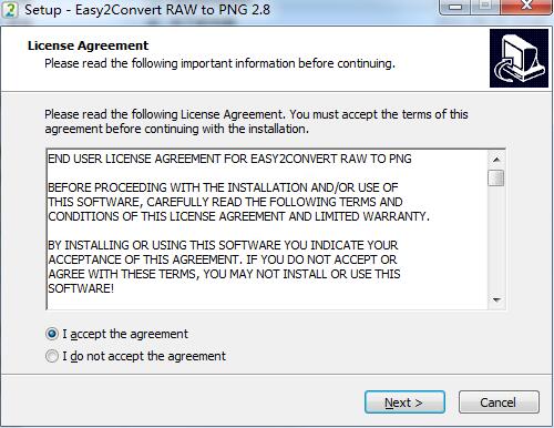 Easy2Convert RAW to PNG