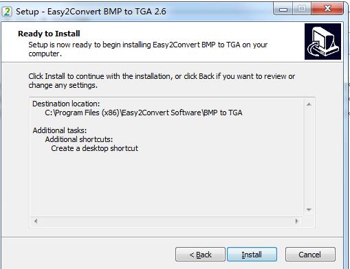 Easy2Convert BMP to TGA