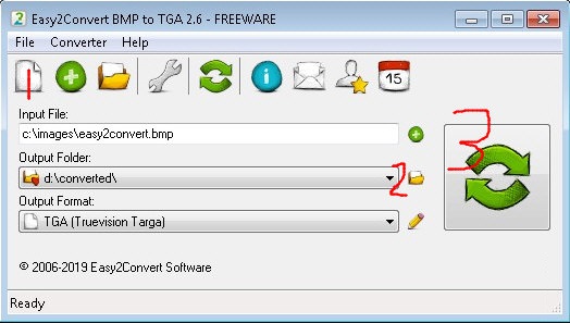 Easy2Convert BMP to TGA