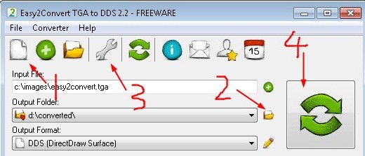 Easy2Convert TGA to DDS