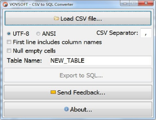 CSV to SQL Converter