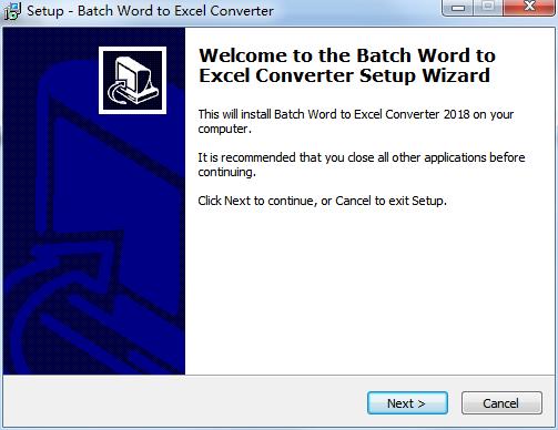 Batch DOC TO XLS Converter