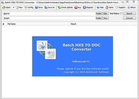 Batch HXS TO DOC Converter