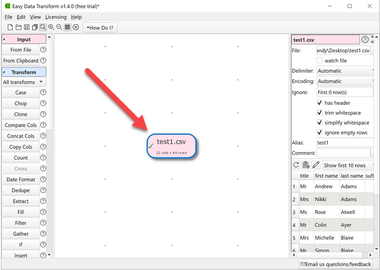 Easy Data Transform