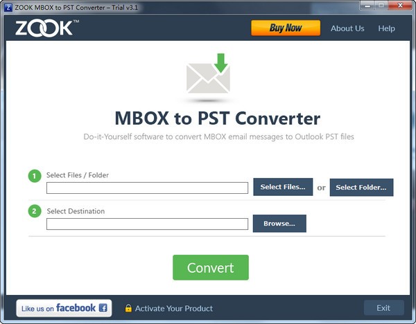 ZOOK PST to MBOX Converter