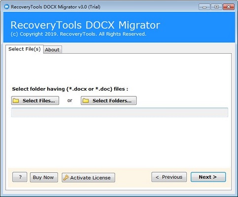 RecoveryTools DOCX Migrator