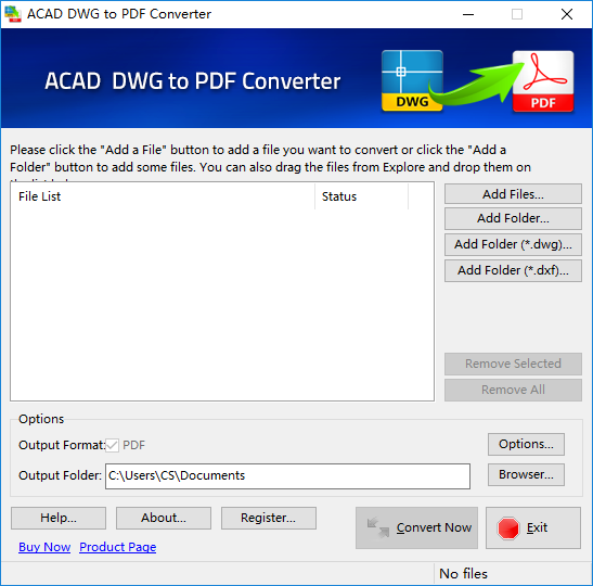 ACAD DWG to PDF Converter