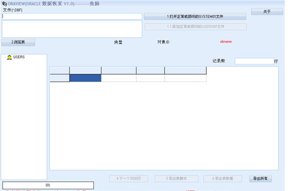 鱼肠ORACLE数据恢复软件