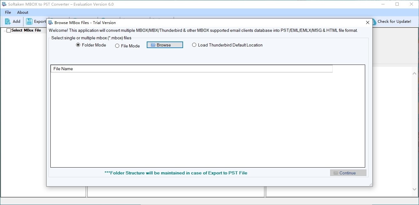 Softaken MBOX to PST Converter