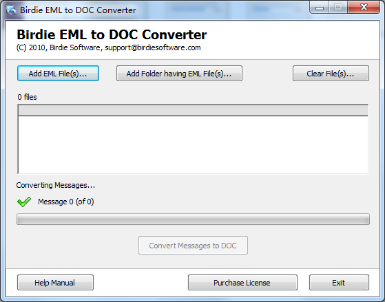 Birdie EML to DOC Converter