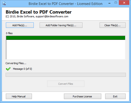 Birdie Excel to PDF Converter