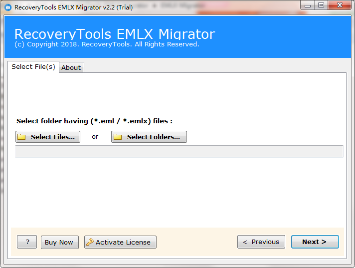 RecoveryTools EMLX Migrator