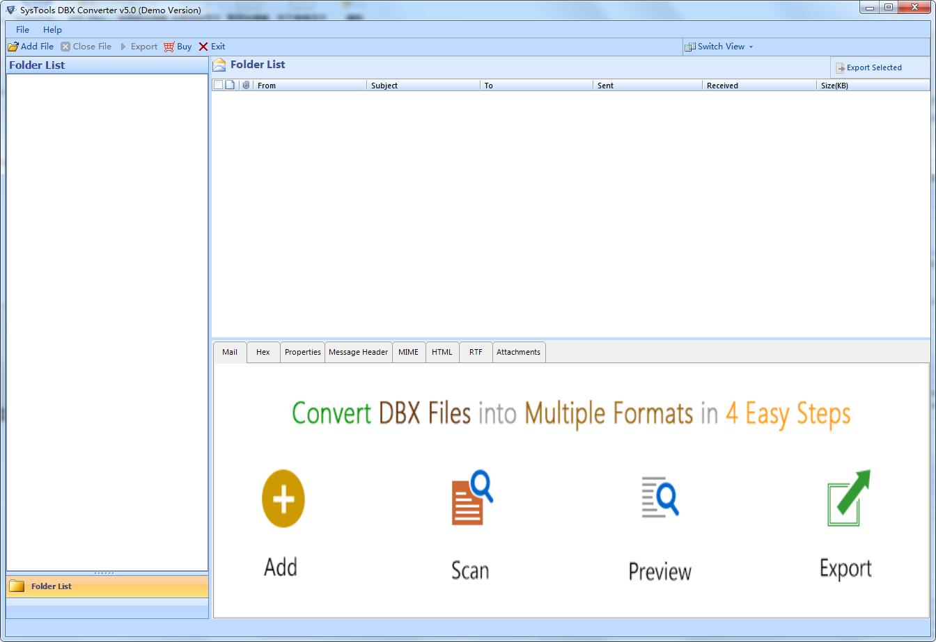 SysTools DBX Converter