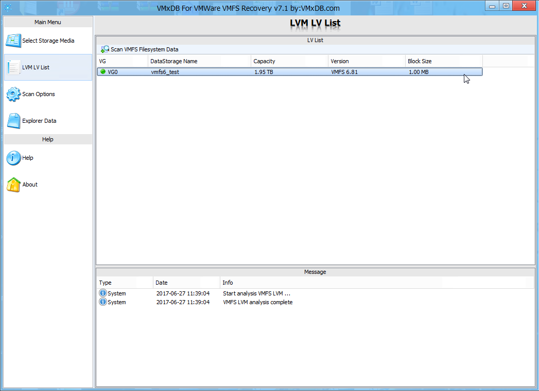 VMxDB For VMWare VMFS Recovery(vSphere数据恢复软件)