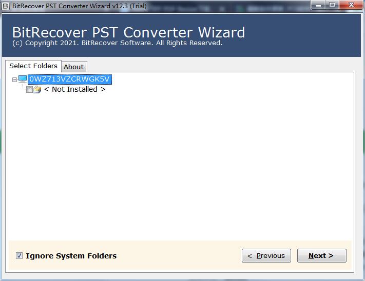 BitRecover PST Converter Wizard