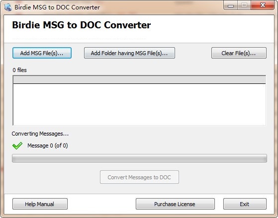 Birdie MSG to DOC Converter