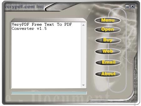 VeryPDF Free Text to PDF Converter