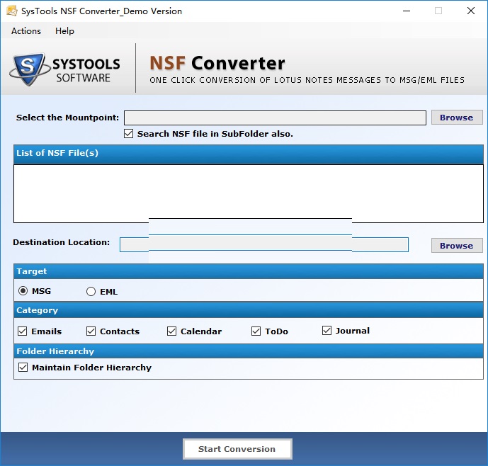 SysTools NSF Converter