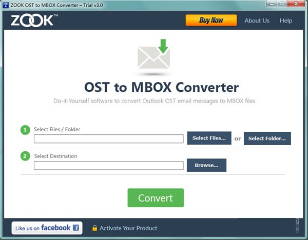 ZOOK OST to MBOX Converter