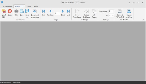 Free PDF to Word TXT Converter