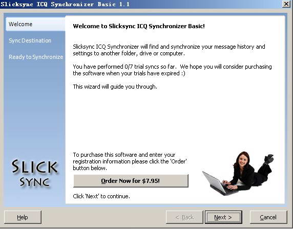 Slicksync ICQ Synchronizer Basic