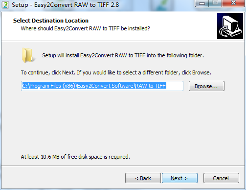 Easy2Convert RAW to TIFF