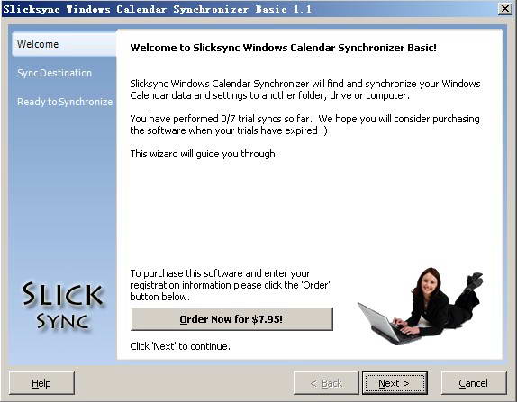 Slicksync Windows Calendar Synchronizer Basic