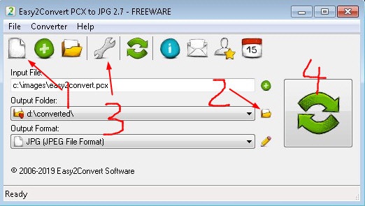 Easy2Convert PCX to JPG