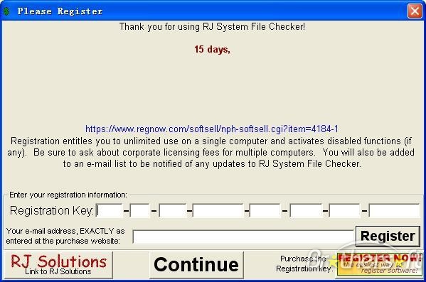 RJ System File Checker