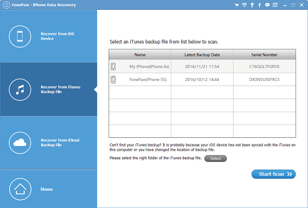 FonePaw iPhone Data Recovery