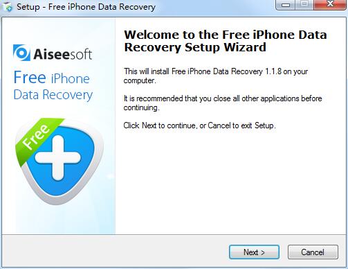 Aiseesoft Free iPhone Data Recovery