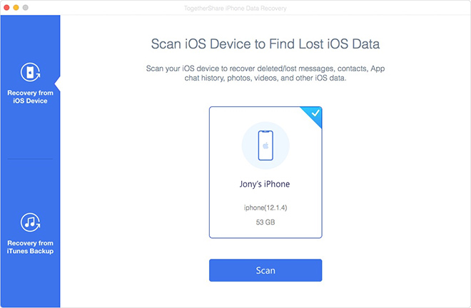 TogetherShare iPhone Data Recovery