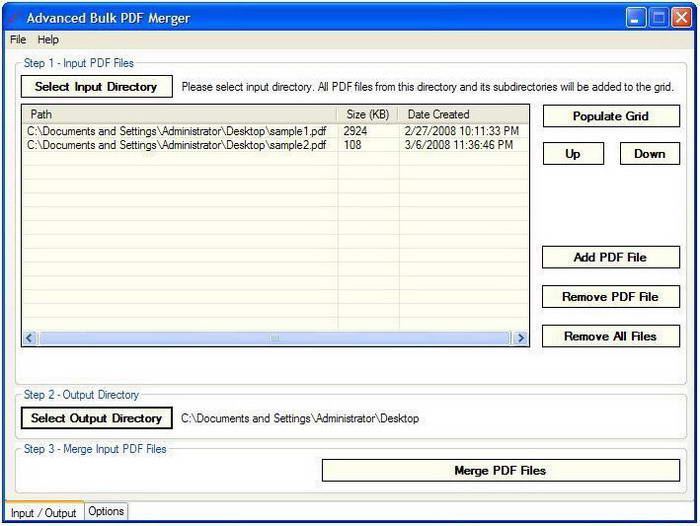 Advanced Bulk PDF Merger