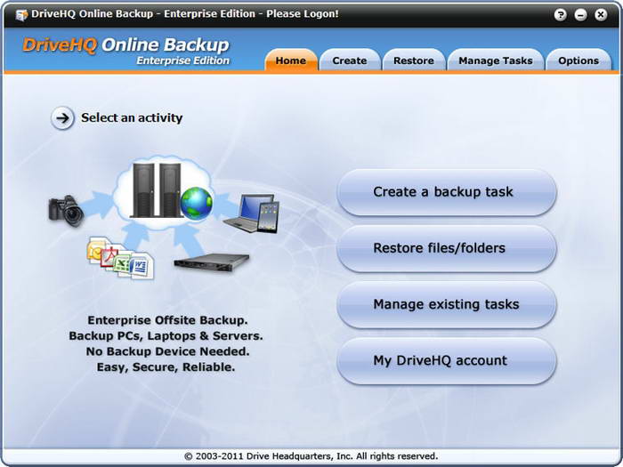 DriveHQ Online Backup