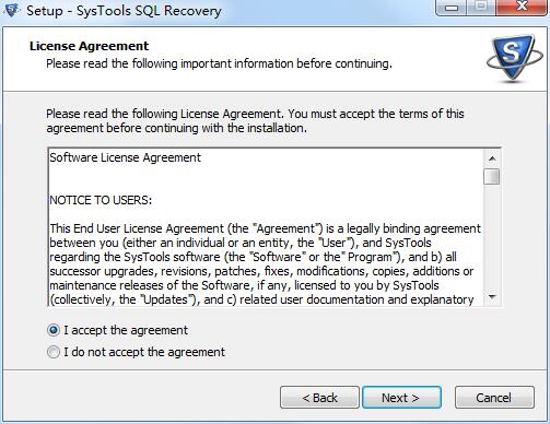 SysTools SQL Recovery