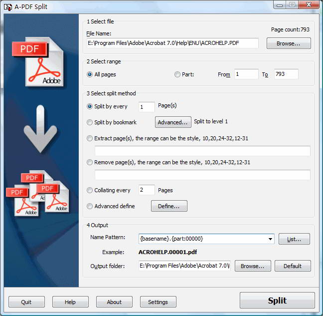 A-PDF Split