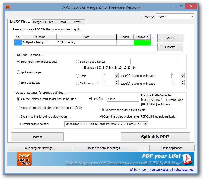 7-PDF Split & Merge Portable